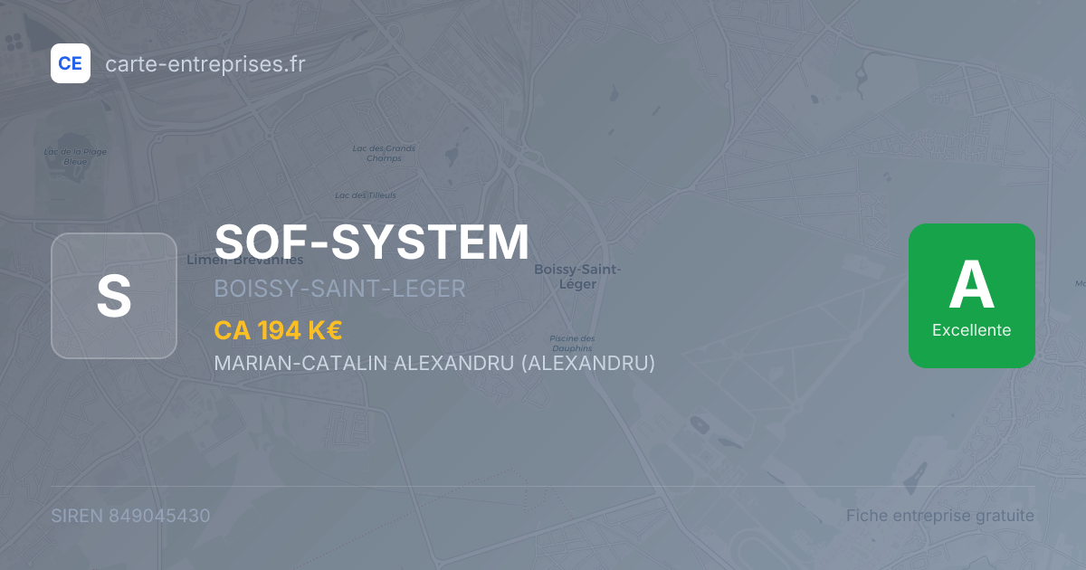 SOF-SYSTEM — 849045430 — fiche entreprise