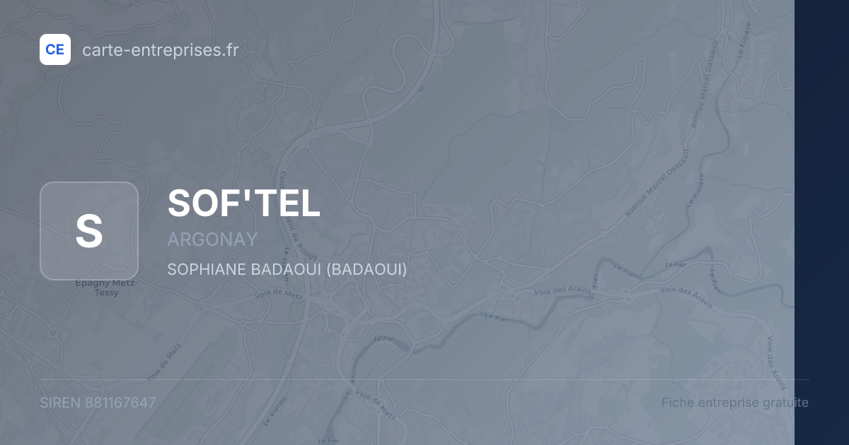 SOF'TEL — 881167647 — fiche entreprise