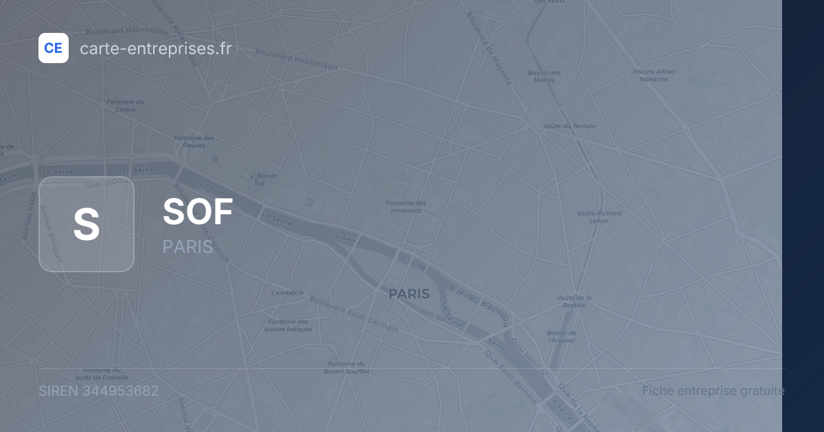 SOF — 344953682 — fiche entreprise