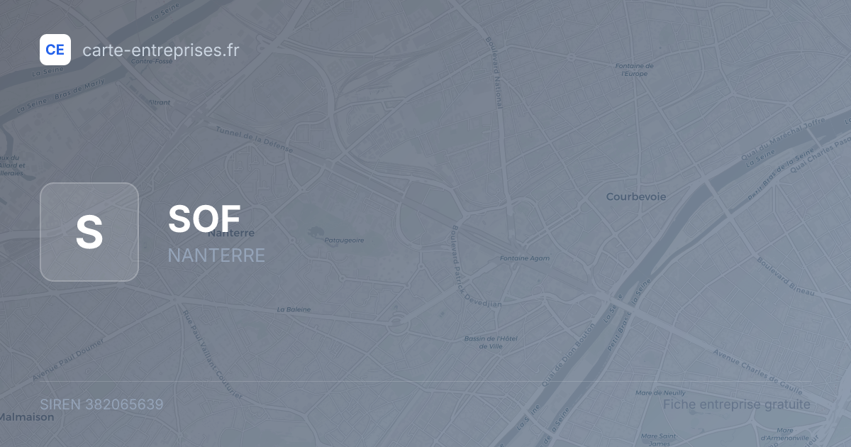 SOF — 382065639 — fiche entreprise