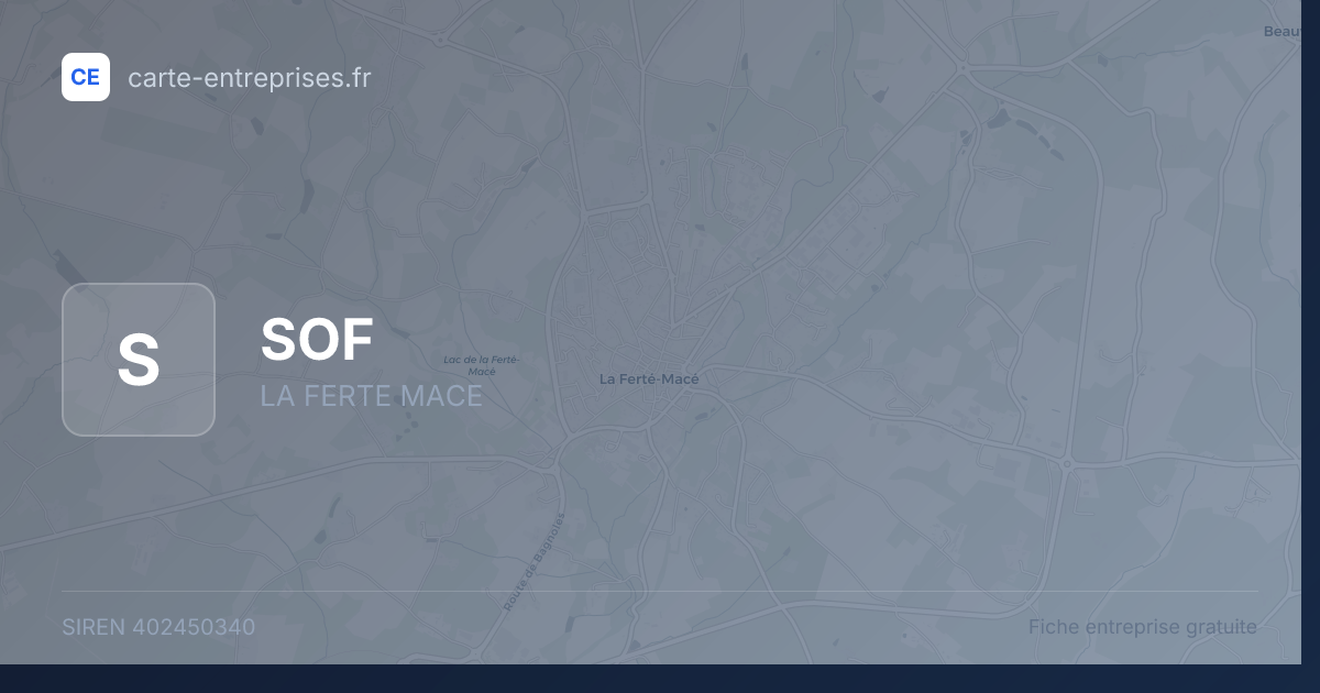 SOF — 402450340 — fiche entreprise
