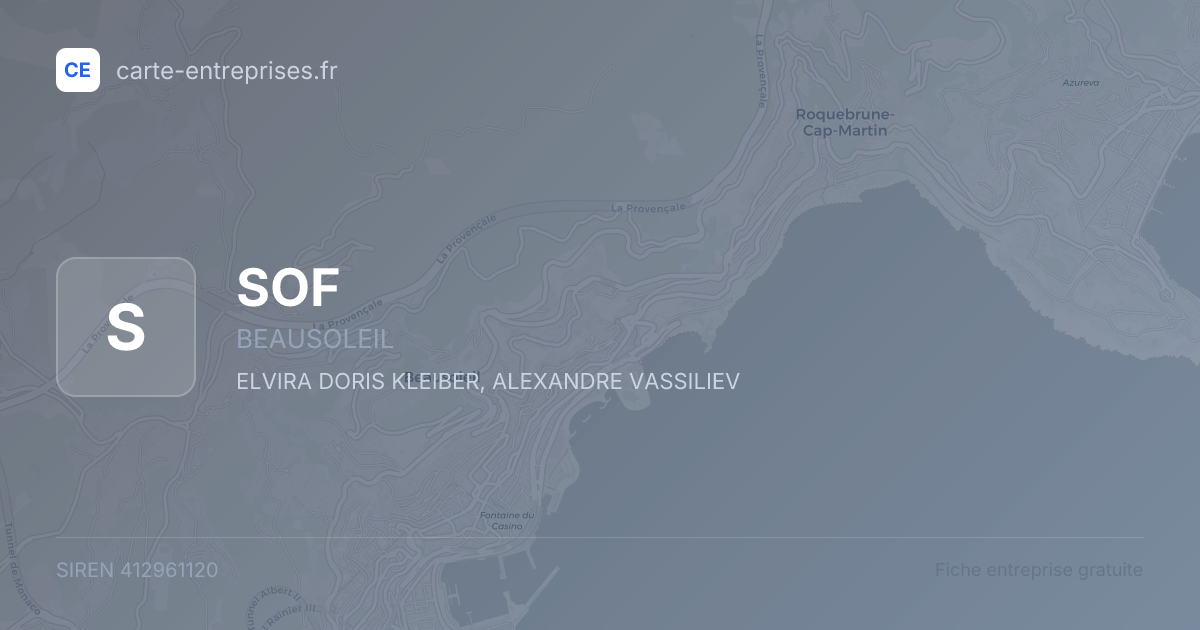 SOF — 412961120 — fiche entreprise