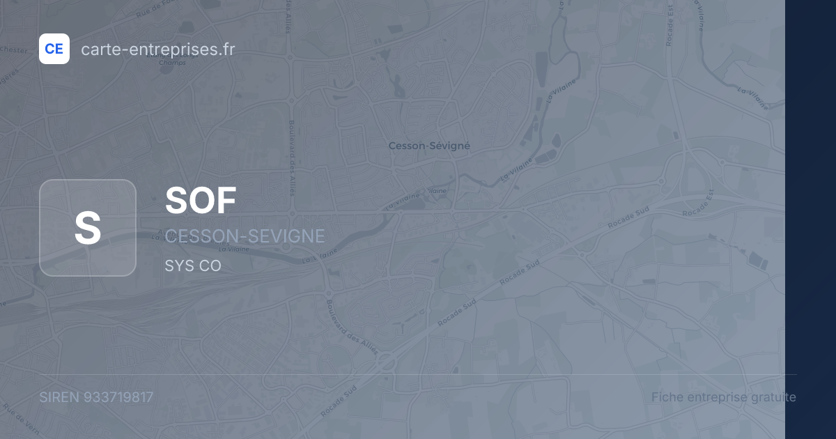 SOF — 933719817 — fiche entreprise