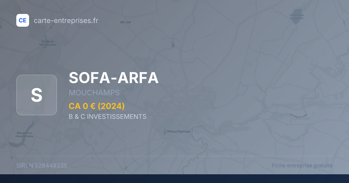 SOFA-ARFA — 528448335 — fiche entreprise