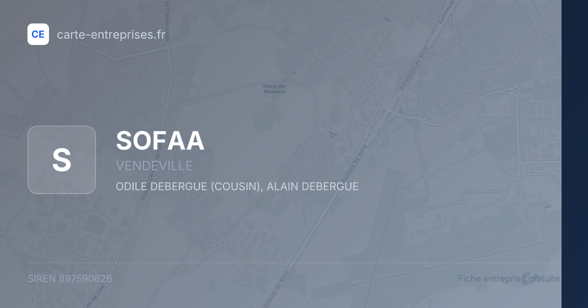 SOFAA — 897590626 — fiche entreprise