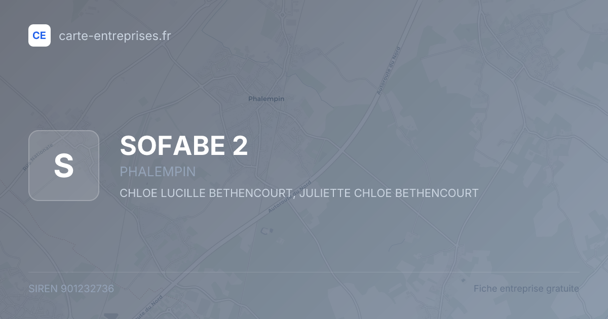 SOFABE 2 — 901232736 — fiche entreprise