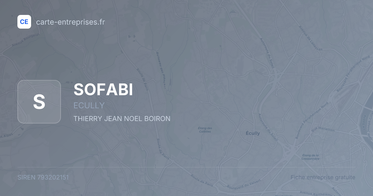 SOFABI — 793202151 — fiche entreprise