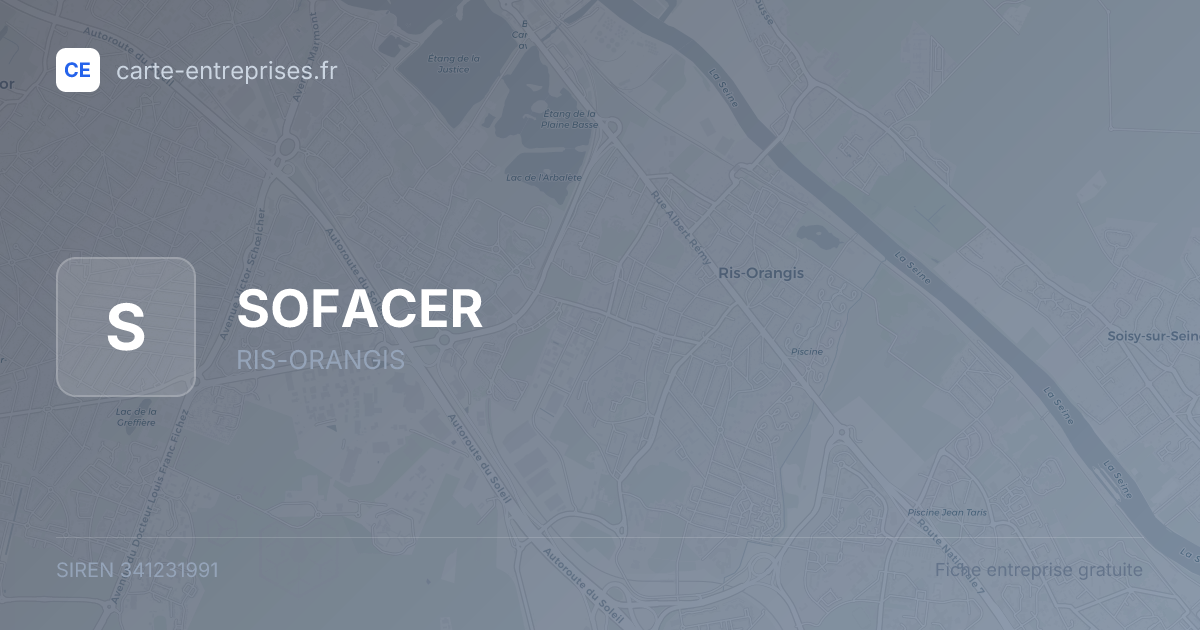 SOFACER — 341231991 — fiche entreprise
