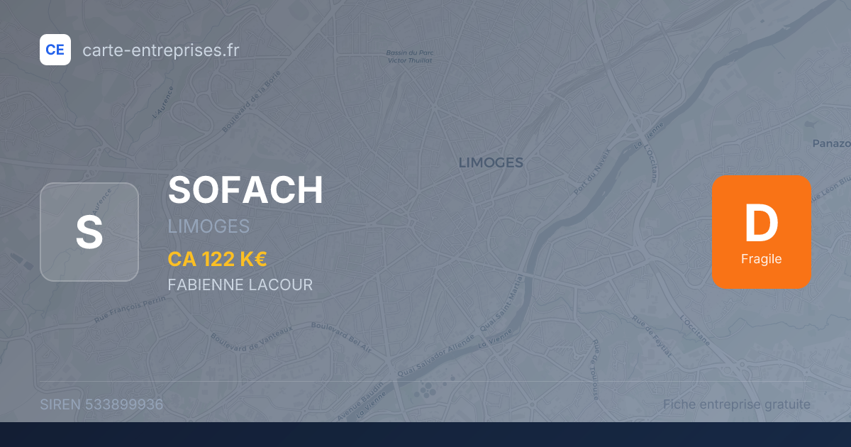 SOFACH — 533899936 — fiche entreprise