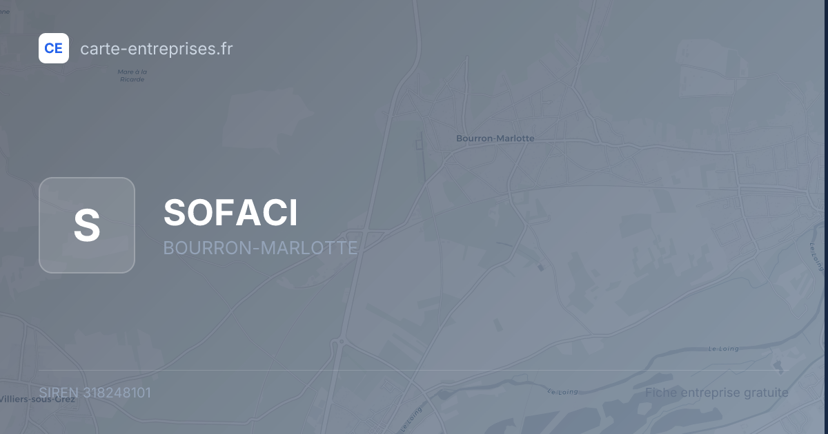 SOFACI — 318248101 — fiche entreprise