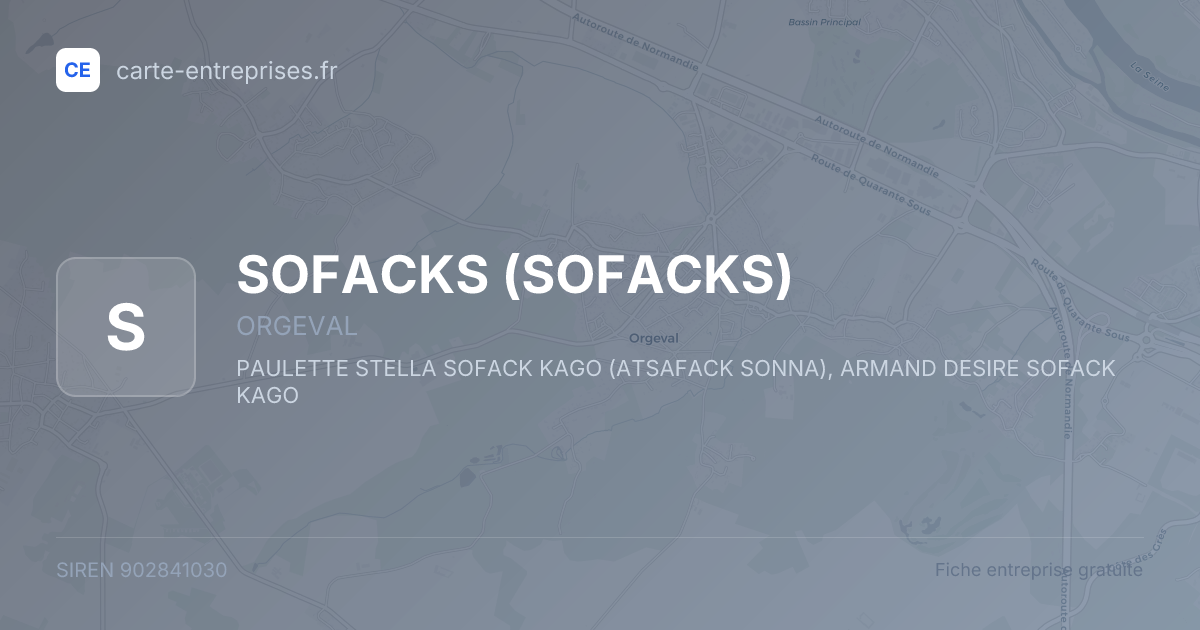 SOFACKS — 902841030 — fiche entreprise