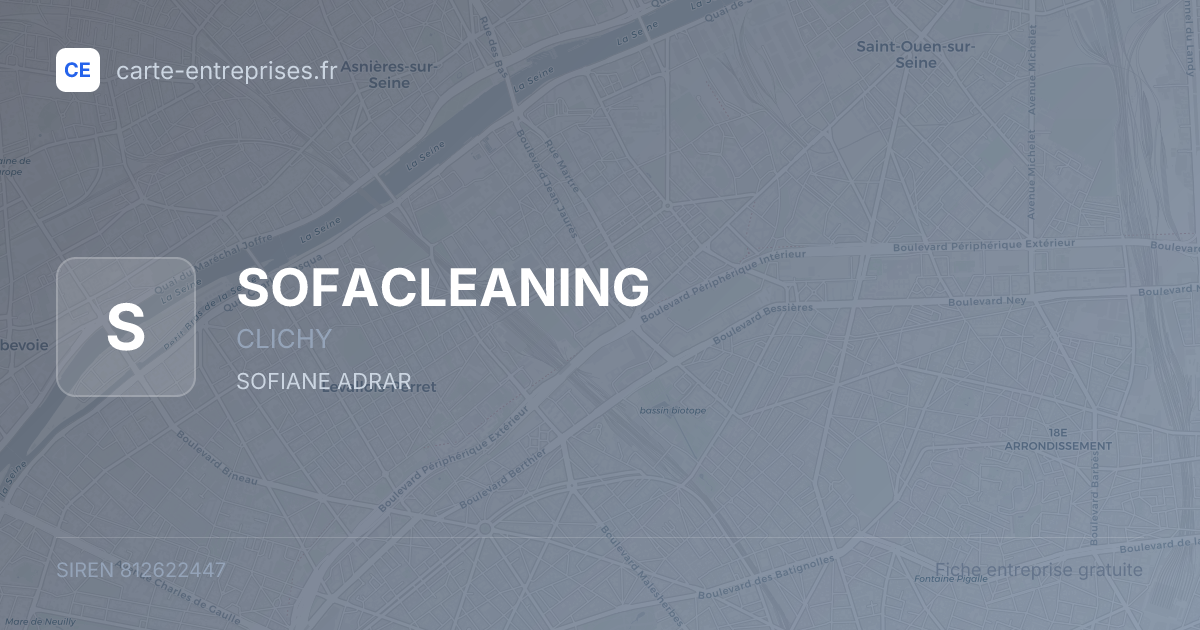 SOFACLEANING — 812622447 — fiche entreprise