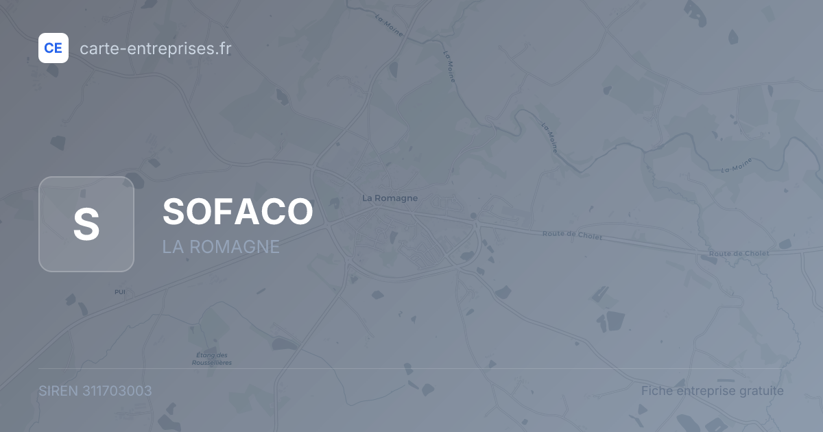 SOFACO — 311703003 — fiche entreprise
