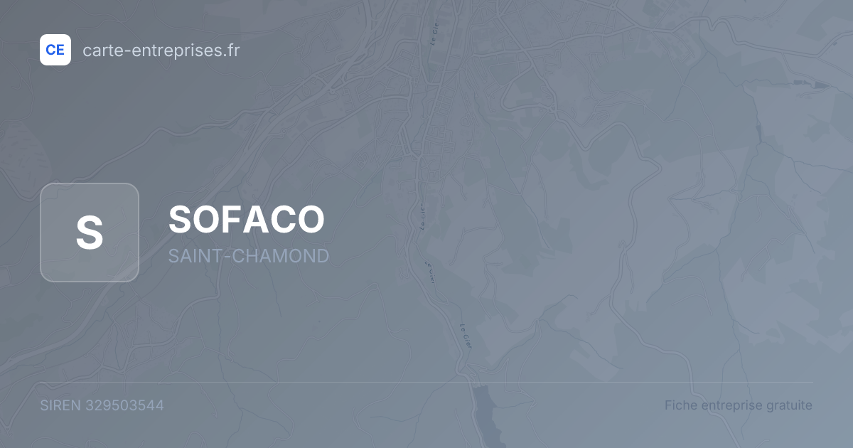 SOFACO — 329503544 — fiche entreprise