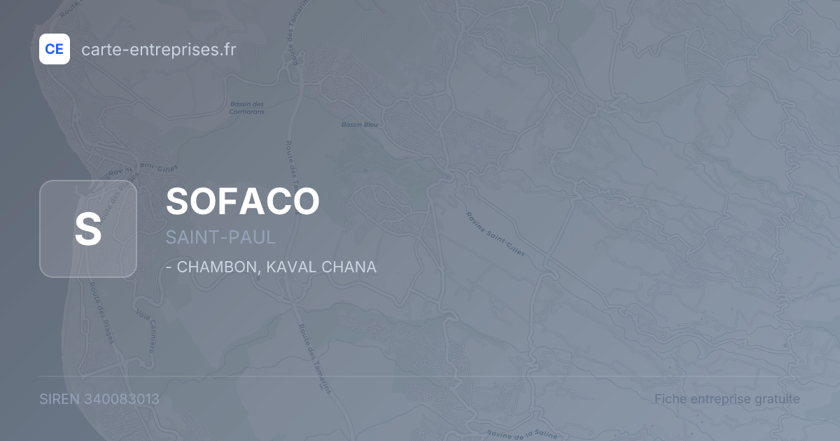 SOFACO — 340083013 — fiche entreprise