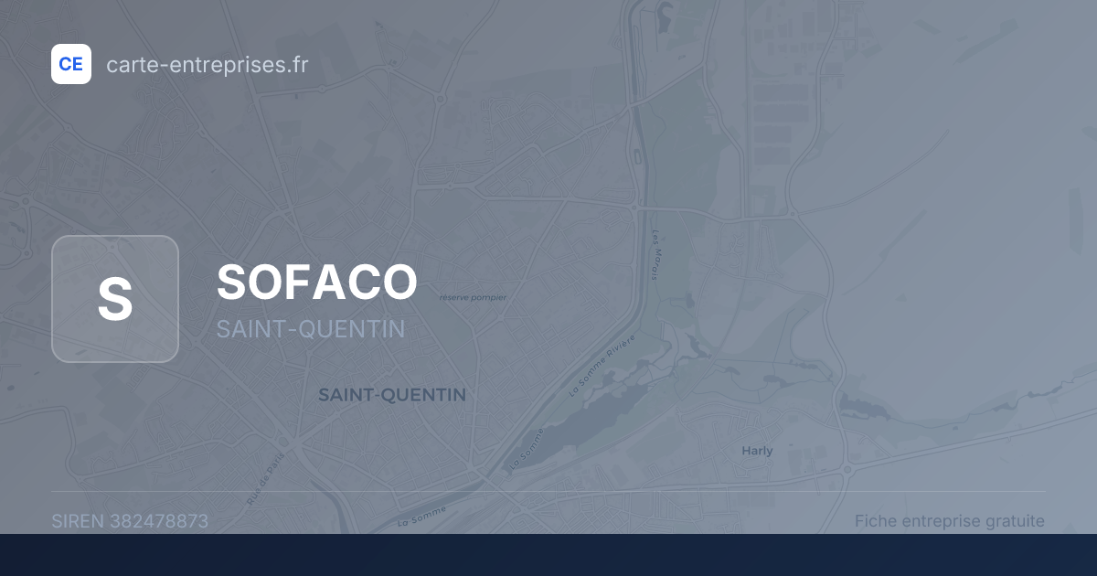 SOFACO — 382478873 — fiche entreprise