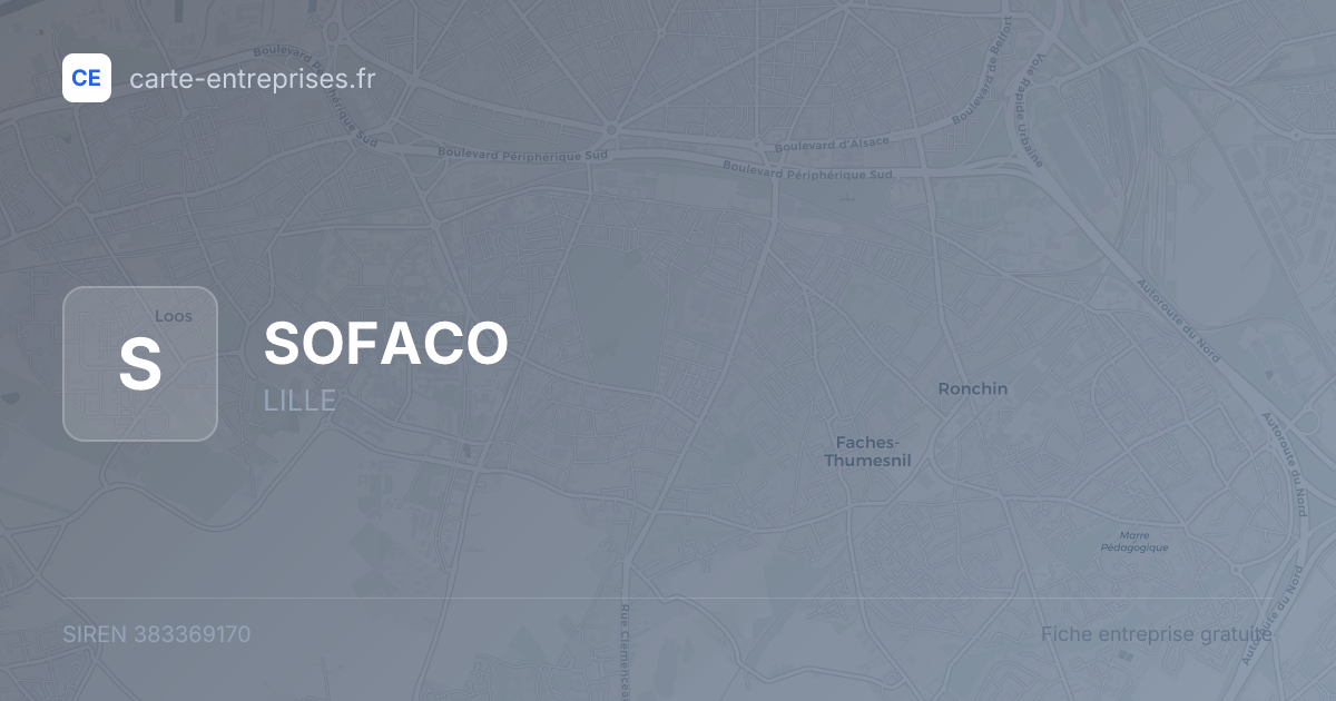 SOFACO — 383369170 — fiche entreprise