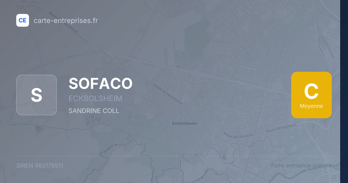 SOFACO — 483179511 — fiche entreprise