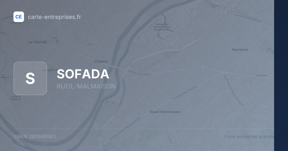 SOFADA — 390669083 — fiche entreprise