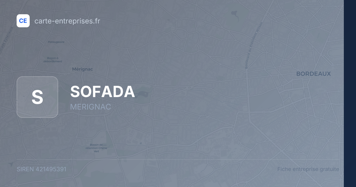 SOFADA — 421495391 — fiche entreprise