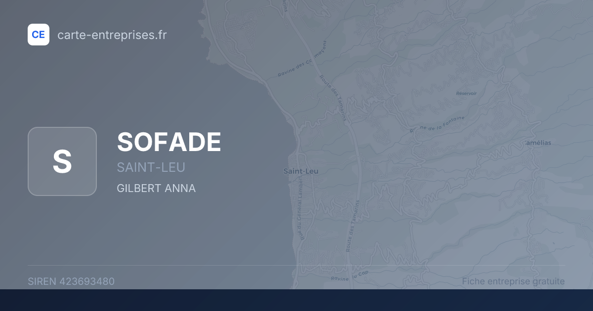 SOFADE — 423693480 — fiche entreprise