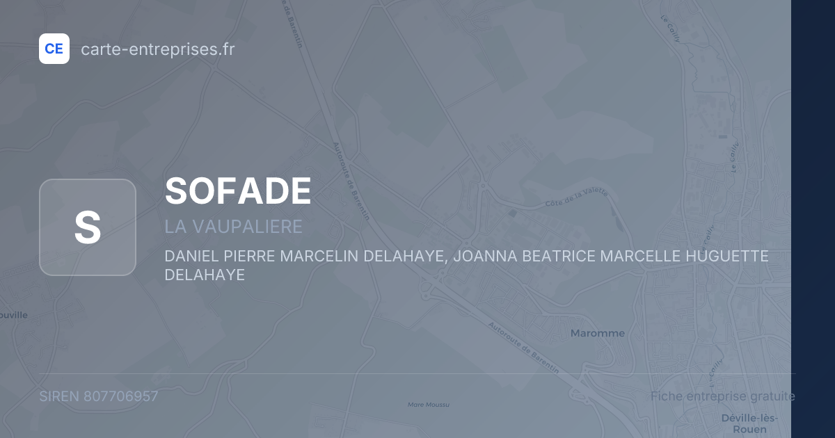 SOFADE — 807706957 — fiche entreprise