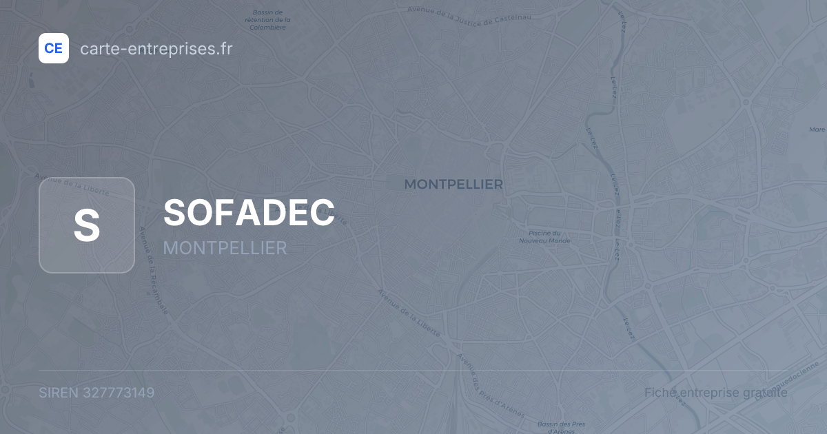 SOFADEC — 327773149 — fiche entreprise