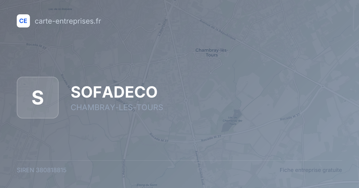SOFADECO — 380818815 — fiche entreprise