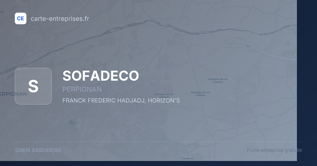 SOFADECO — 848048096 — fiche entreprise
