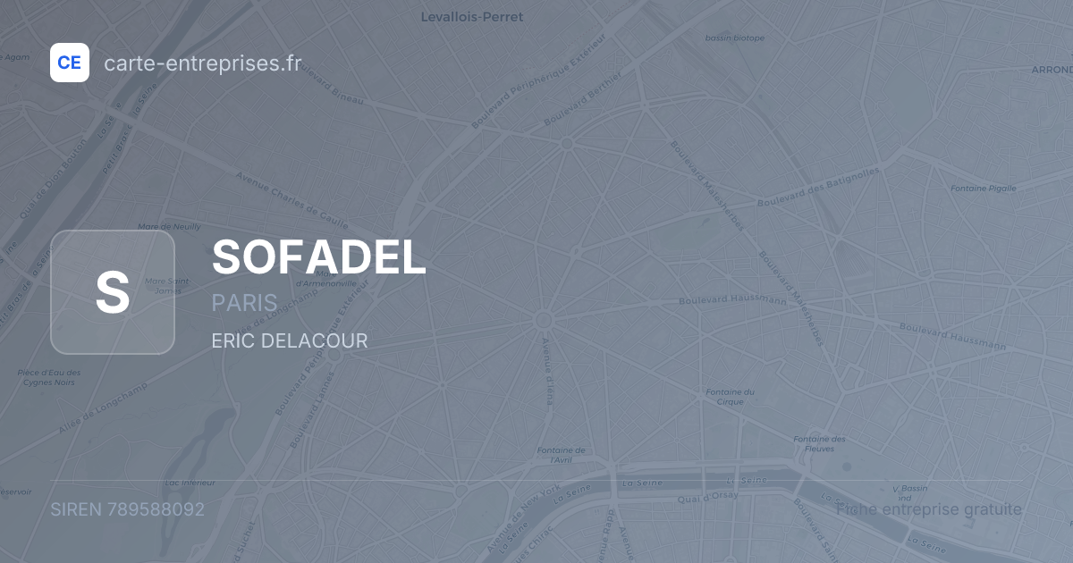 SOFADEL — 789588092 — fiche entreprise