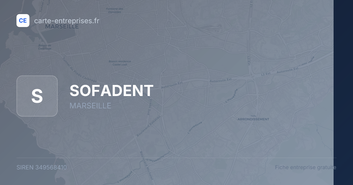 SOFADENT — 349568410 — fiche entreprise