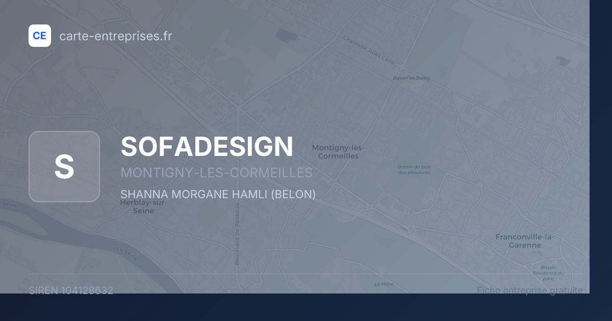 SOFADESIGN — 104128632 — fiche entreprise