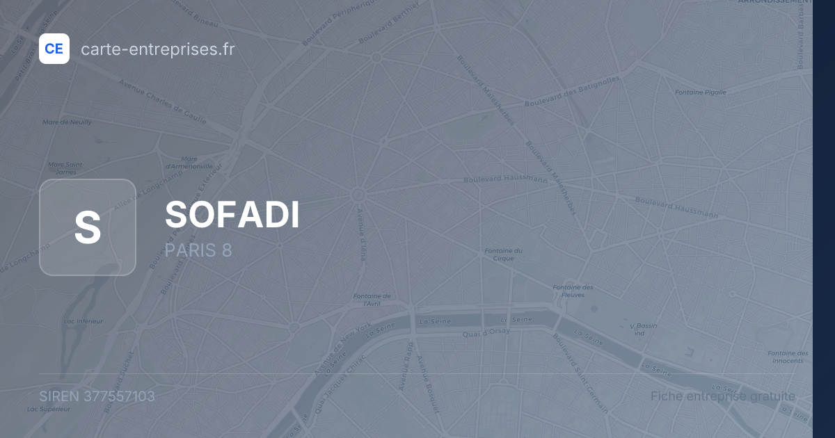 SOFADI — 377557103 — fiche entreprise