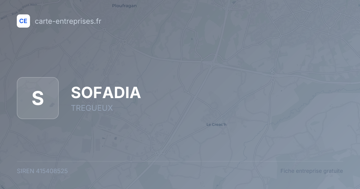 SOFADIA — 415408525 — fiche entreprise
