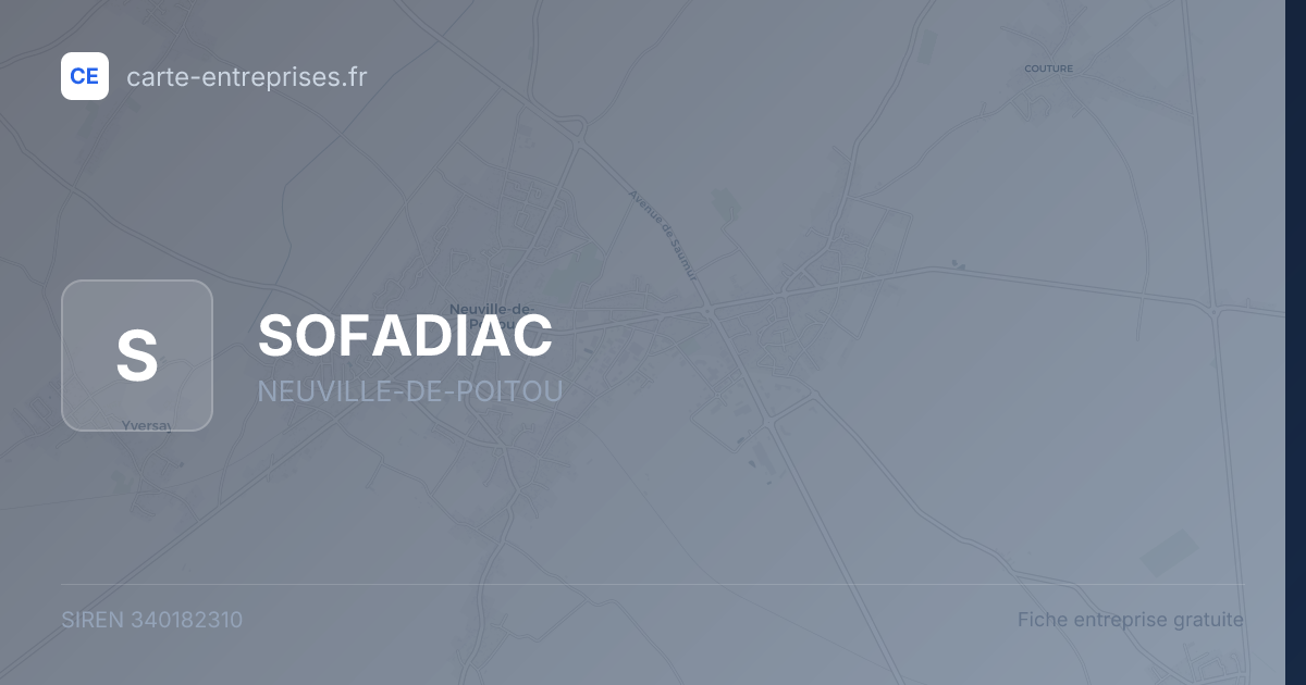 SOFADIAC — 340182310 — fiche entreprise