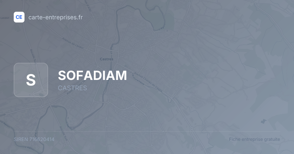 SOFADIAM — 716620414 — fiche entreprise