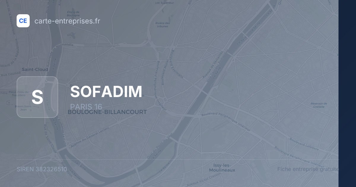 SOFADIM — 382326510 — fiche entreprise
