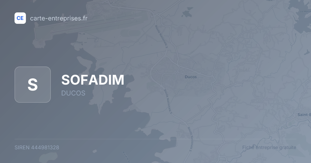 SOFADIM — 444981328 — fiche entreprise