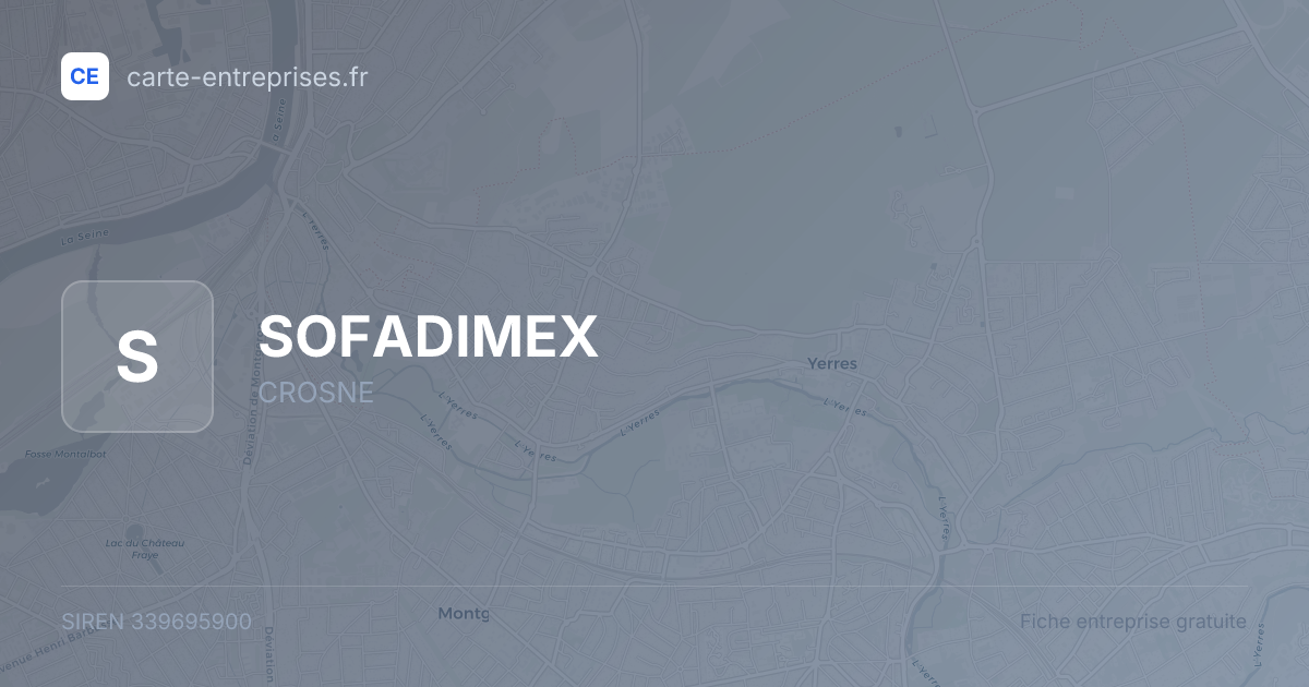 SOFADIMEX — 339695900 — fiche entreprise
