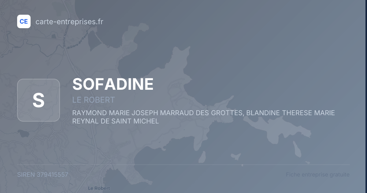 SOFADINE — 379415557 — fiche entreprise