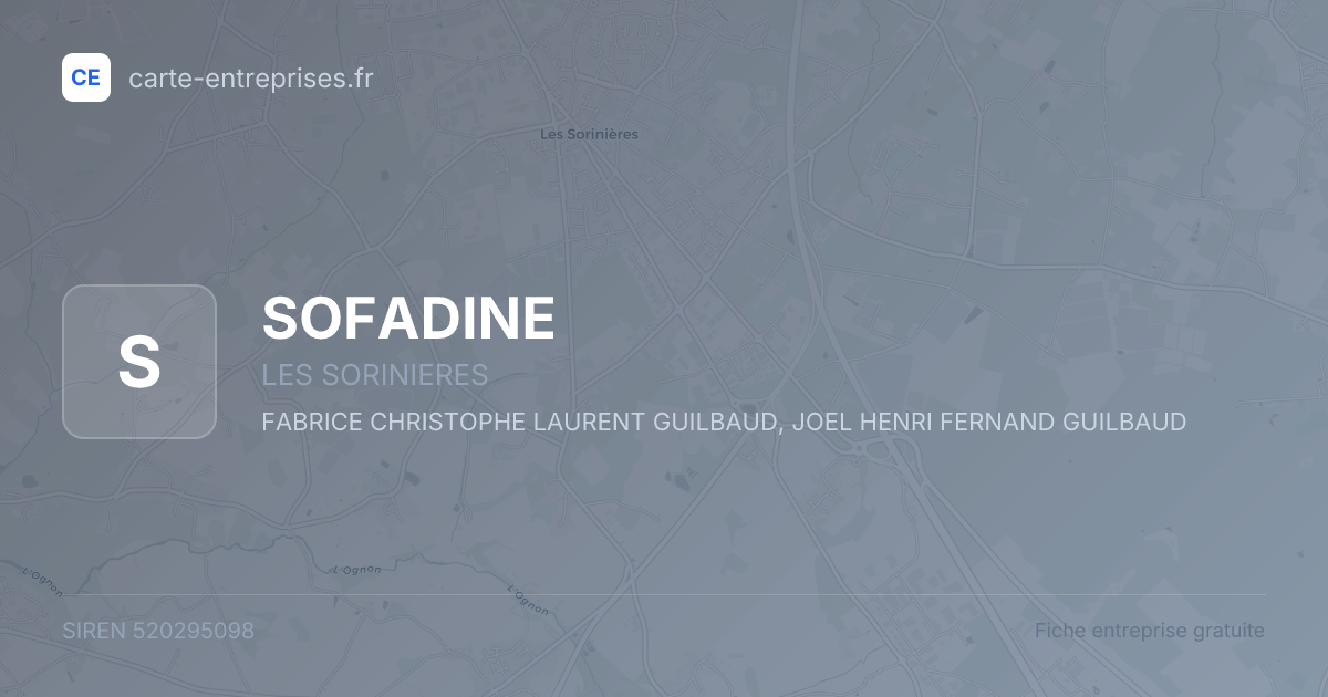 SOFADINE — 520295098 — fiche entreprise