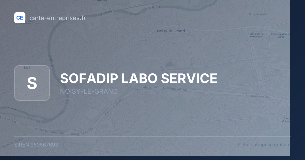 SOFADIP LABO SERVICE — 950567693 — fiche entreprise