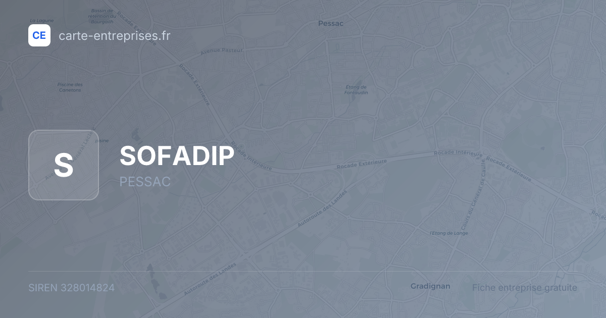 SOFADIP — 328014824 — fiche entreprise