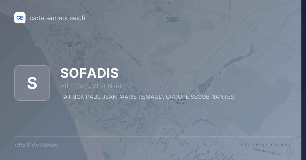 SOFADIS — 307035550 — fiche entreprise