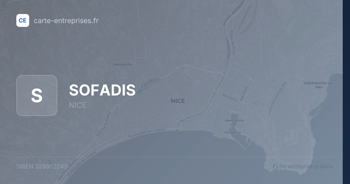 SOFADIS — 329802243 — fiche entreprise
