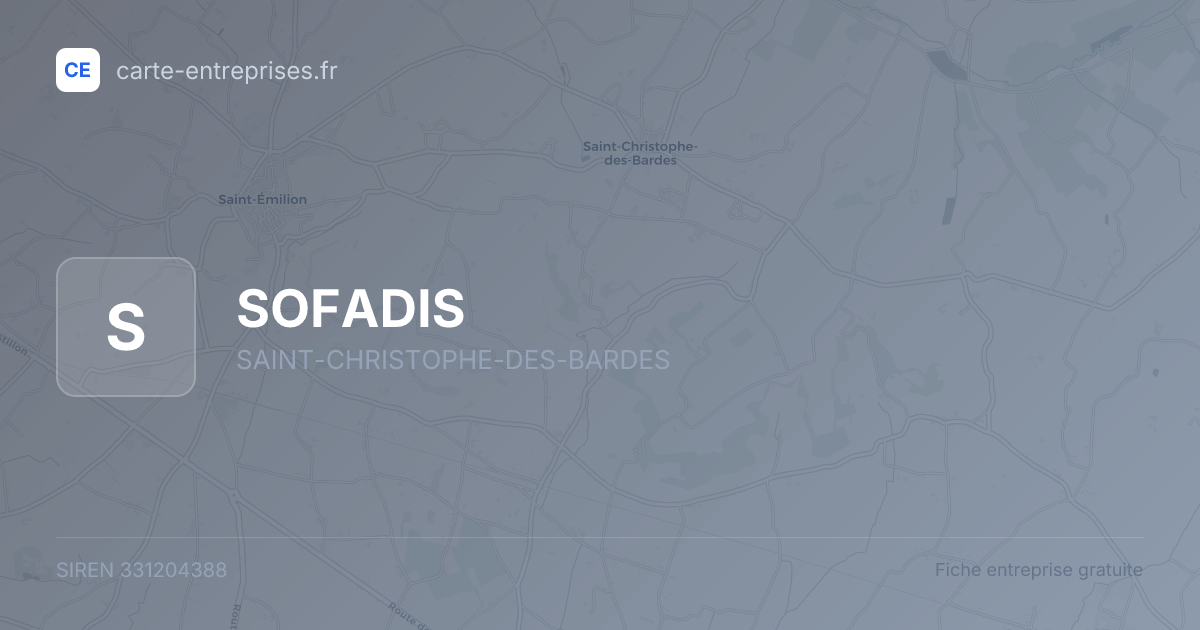SOFADIS — 331204388 — fiche entreprise