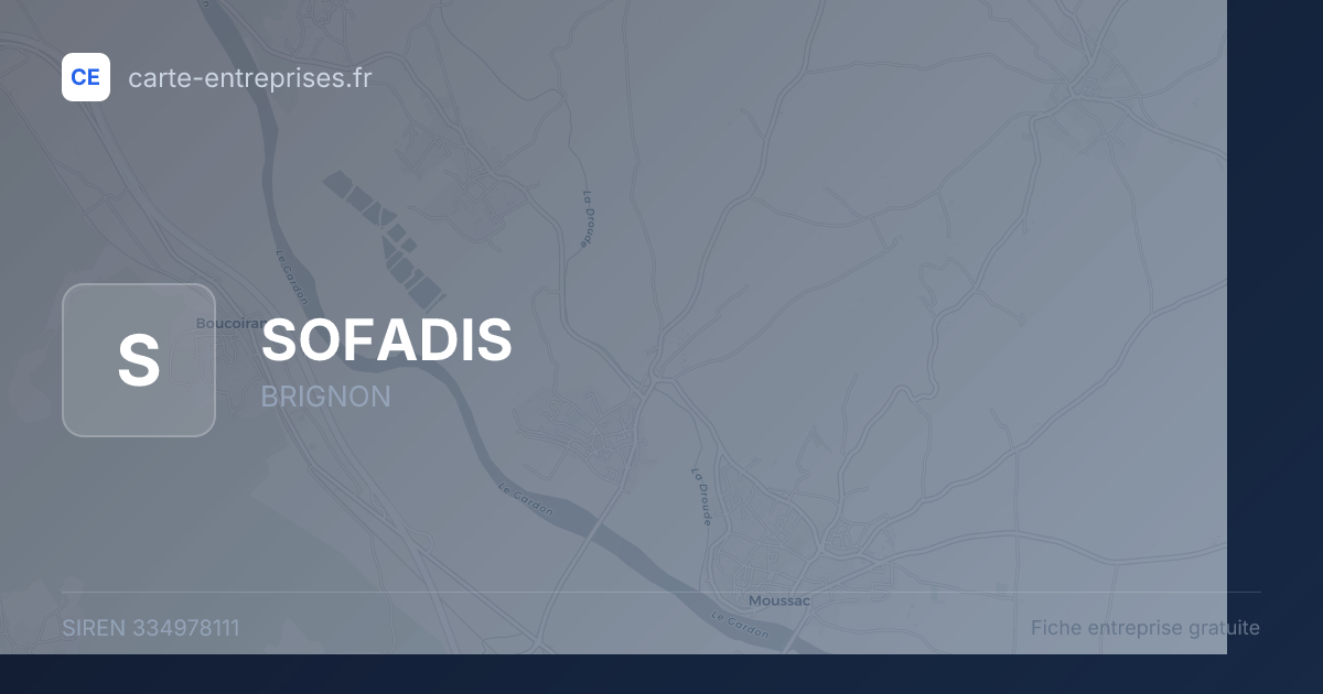 SOFADIS — 334978111 — fiche entreprise