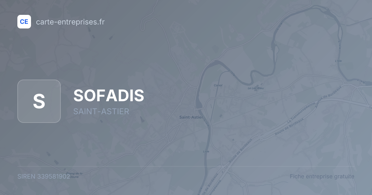 SOFADIS — 339581902 — fiche entreprise