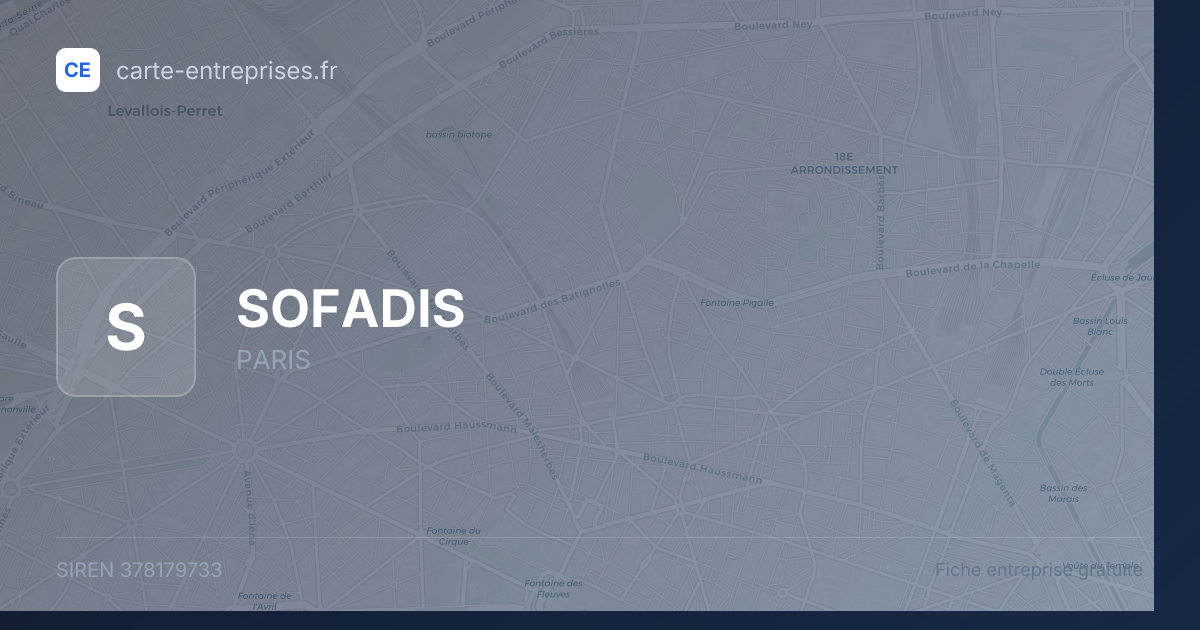 SOFADIS — 378179733 — fiche entreprise