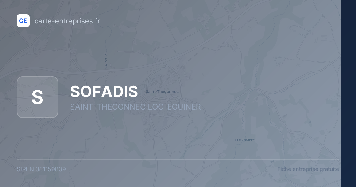 SOFADIS — 381159839 — fiche entreprise